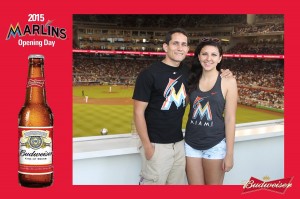 TapSnap 1029 at opening day for the Miami Marlins.